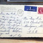 "A postcard written to Rosa Parks from Martin Luther King."